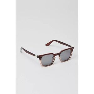 Urban Outfitters Highland Square Sunglasses Brown One Size Plastic Sunglasses